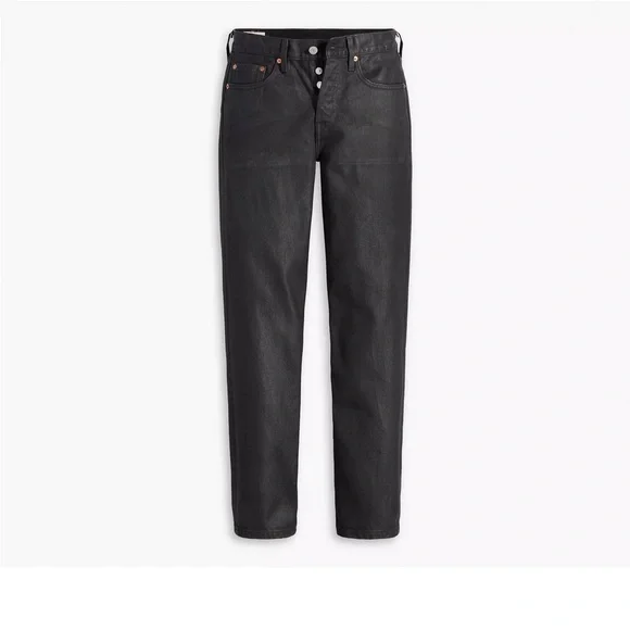 Levi’s Premium 501 WAX NWT BLACK COATED COLOR: “POSH PARTY” JEANS